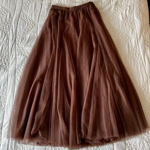 Brown tulle skirt 👗👡